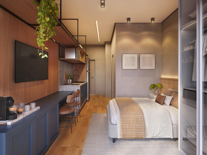 Studios 27 a 32 m²